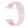 Спортивный ремешок Nike Style для Apple Watch 42/44mm, белый/розовый