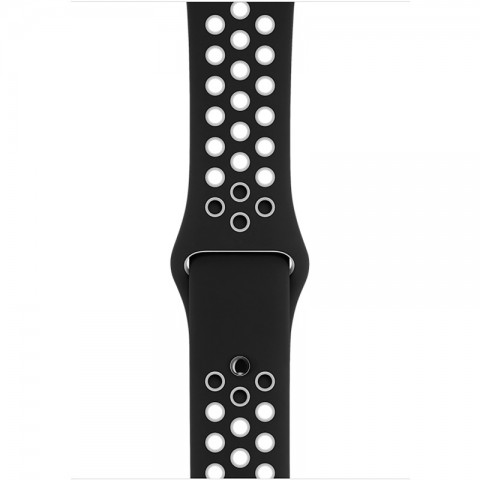 Спортивный ремешок Nike Style для Apple Watch 38/40mm, черный/белый