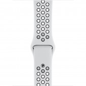 Спортивный ремешок Nike Style для Apple Watch 38/40mm, белый/черный Спортивный ремешок Nike Style для Apple Watch 38/40mm, белый/черный
