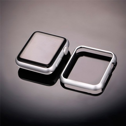 Чехол-бампер алюминиевый для Apple Watch 40мм, серебристый-4