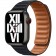 Браслет кожаный магнитный 38/40/41мм для Apple Watch, черный