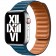 Браслет кожаный магнитный 42/44/45мм для Apple Watch, темно-синий