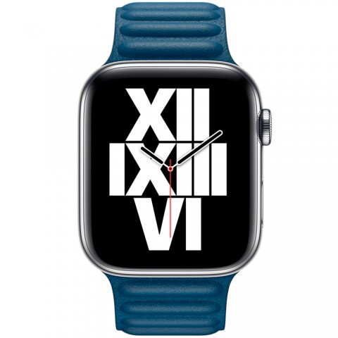 Браслет кожаный магнитный 38/40/41мм для Apple Watch, темно-синий-1
