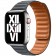 Браслет кожаный магнитный 38/40/41мм для Apple Watch, темно-серый