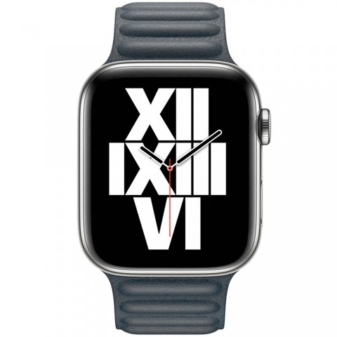 Браслет кожаный магнитный 38/40/41мм для Apple Watch, темно-серый-2