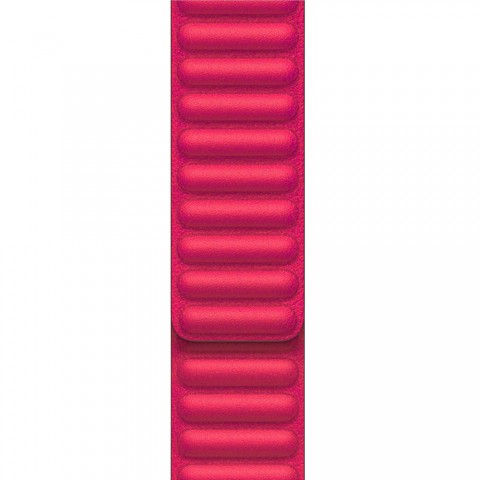 Браслет кожаный магнитный 38/40/41мм для Apple Watch, малиновый