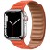 Браслет кожаный магнитный 38/40/41мм для Apple Watch, оранжевый