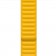 Браслет кожаный магнитный 42/44/45мм для Apple Watch, желтый