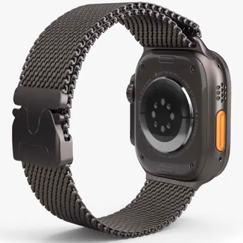 Часы Apple Watch Ultra 2 GPS + Cellular, 49 мм, корпус из черного титана, ремешок Milanese Loop черного цвета-2