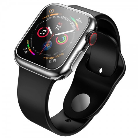Чехол TPU для Apple Watch 40mm, прозрачный-3