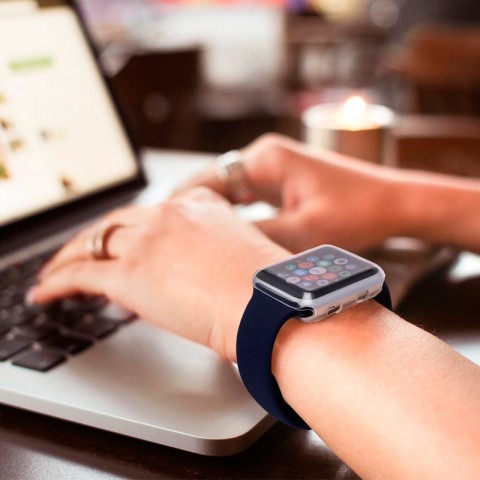 Чехол TPU для Apple Watch 40mm, прозрачный-10