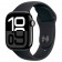 Часы Apple Watch Series 10, 42 мм, корпус из алюминия цвета Jet Black, спортивный черный ремешок