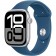 Часы Apple Watch Series 10, 46 мм, корпус из алюминия серебристого цвета, спортивный ремешок цвета «синий деним»