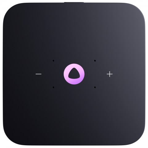 Умная колонка Яндекс Станция Миди с Алисой, черная-2