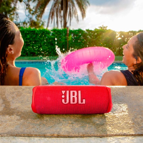 Портативная колонка JBL Flip 6, 30 Вт, красная, оригинальная-5