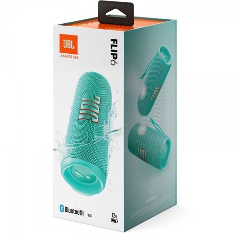 Портативная колонка JBL Flip 6, 30 Вт, голубая, оригинальная-6
