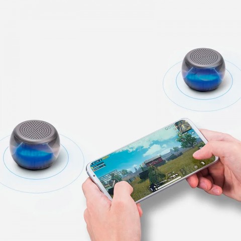 Портативная колонка Xiaomi Velev TWS Colorful Lighting Bluetooth Stereo M07, черная-3