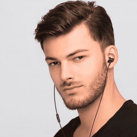 Наушники с микрофоном Xiaomi Single Dynamic Earphone, черные-1