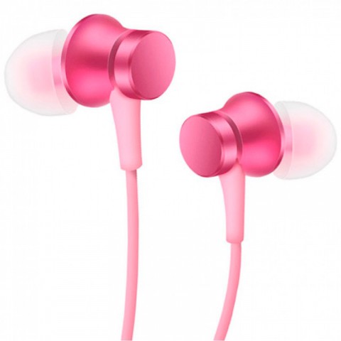 Проводные наушники с микрофоном Xiaomi Mi In-Ear Headphones Basic, розовые (ZBW4356TY)