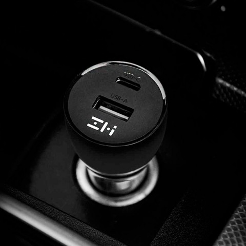 Автомобильное ЗУ Xiaomi ZMI Metal Car Charger 45W Dual Port USB/Type-C-3