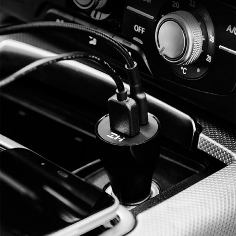 Автомобильное ЗУ Xiaomi ZMI Metal Car Charger 45W Dual Port USB/Type-C-4