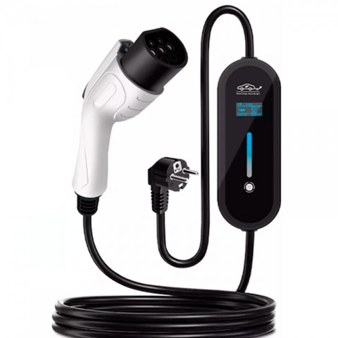 Зарядное устройство для электромобиля GBT 8A-16A-32A, 3.5 кВт, 220В, 5 метров