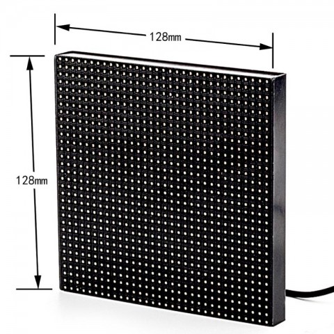 RGB LED панель в автомобиль 128x128 мм на стекло-3