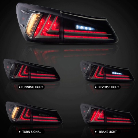 Фары задние Lexus IS220D/IS250/IS300/IS350/ISF 2006-2012, комплект-2