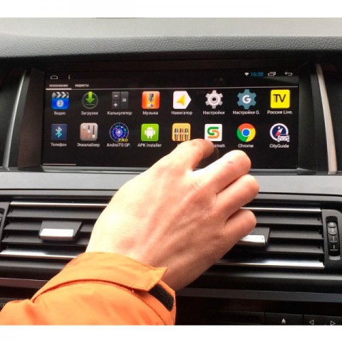 Штатное головное устройство BMW 5 F10/11 (2013-2017) NBT Black Android-1