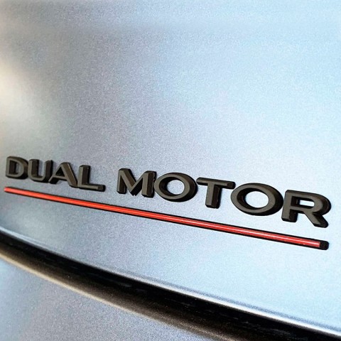 Наклейка Dual motor-1