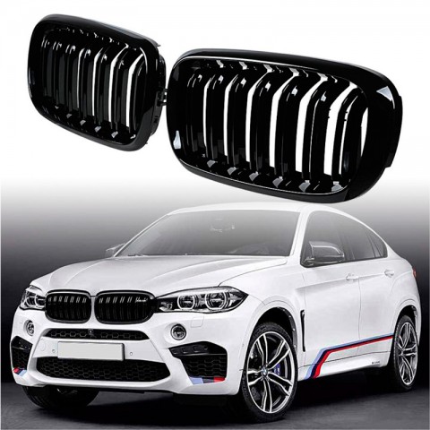Решетка радиатора (ноздри) для BMW X6 F16 в стиле F86-1