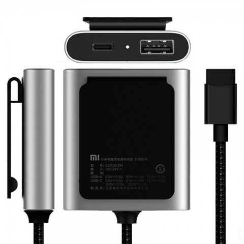 Адаптер-удлинитель Xiaomi Mi Car Charger QC 3.0 USB/Type-C-2