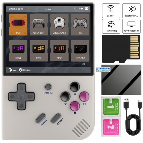 Портативная игровая консоль Anbernic RG35XX+ Plus, 64Gb, 3.5" дюйма, LINUX, 20 игровых платформ-6