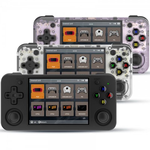 Портативная игровая консоль Anbernic RG35XX H, 64Gb, 3.5" дюйма, LINUX, 20 игровых платформ