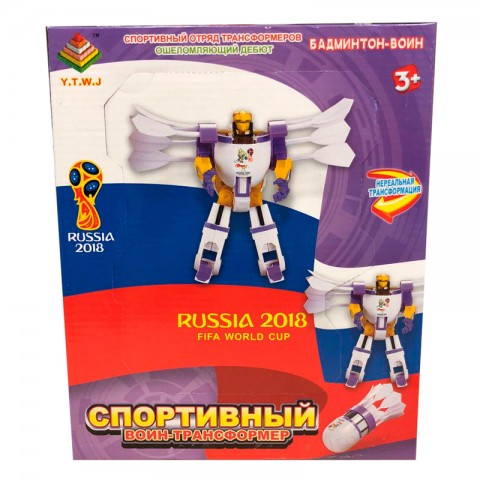 Игрушка-трансформер "Спортивный отряд" Бадминтон-воин-1