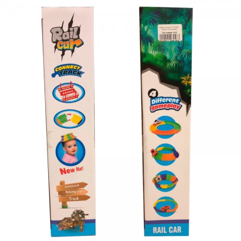 Набор гоночный "Dinosaur Railcar" (97 деталей)-2