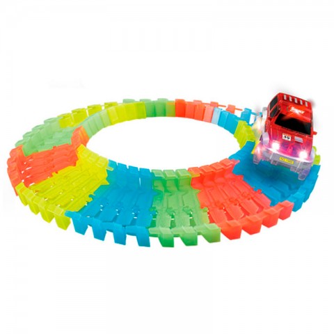 Набор гоночный "LED Twister Track" (132 деталей)