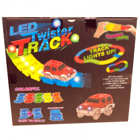 Набор гоночный "LED Twister Track" (132 деталей)-3