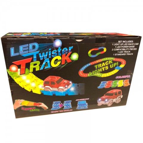 Набор гоночный "LED Twister Track" (118 деталей)-2