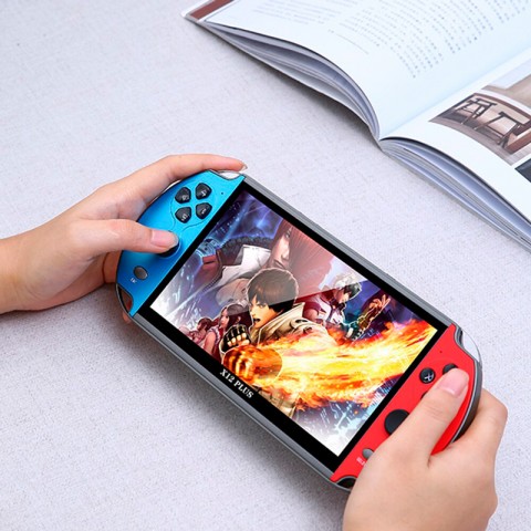 Портативная игровая консоль x12 plus 7-дюймовая, встроенные 1000 игр-1