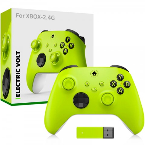 Игровой контроллер (геймпад) для Xbox One/PC/Android/iOS, 2.4G, зеленый-1