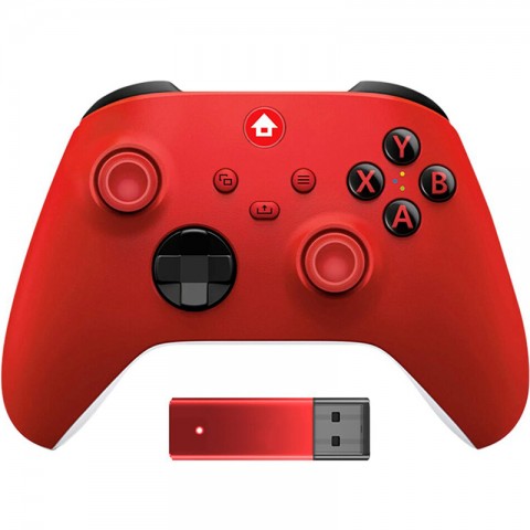Игровой контроллер (геймпад) для Xbox One/PC/Android/iOS, 2.4G, красный