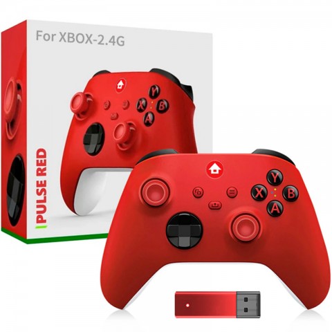 Игровой контроллер (геймпад) для Xbox One/PC/Android/iOS, 2.4G, красный-1
