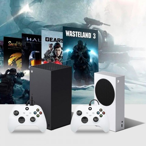 Игровой контроллер (геймпад) для Xbox Series X/S, проводной, белый-3