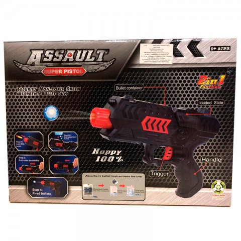 Игрушка-пистолет "Assault" + набор-2