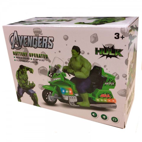 Игрушка "Мстители" Халк на мотоцикле-1
