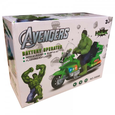 Игрушка "Мстители" Халк на мотоцикле