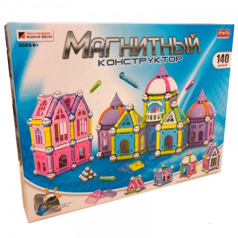 Набор "Магнитный конструктор" 140 деталей