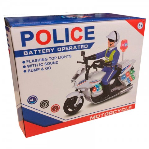 Игрушка полицейский на мотоцикле