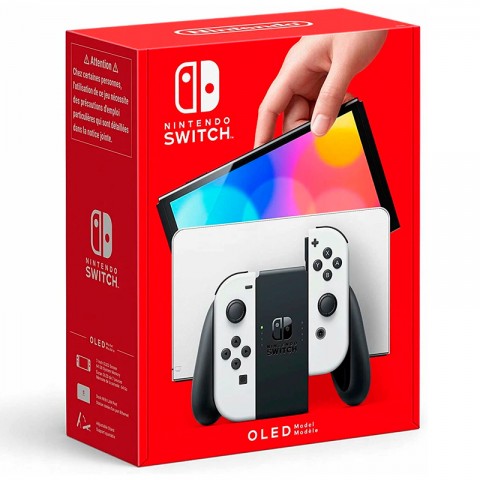 Игровая приставка Nintendo Switch OLED, белая-4